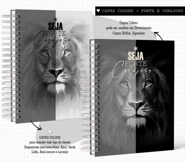Pack de Capas Forte e Corajosa Colors- Arquivo Digital