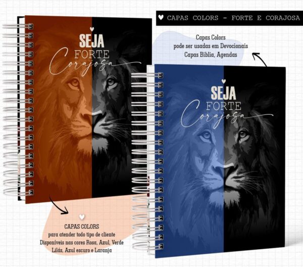 Pack de Capas Forte e Corajosa Colors- Arquivo Digital