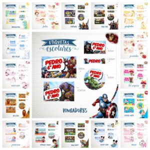 pack de etiquetas escolares arquivo digital pack de etiquetas escolares