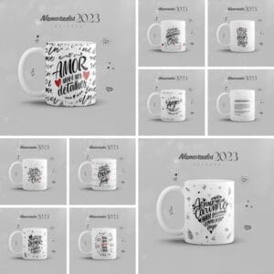 Pack Dia Dos Namorados 2023 Artes Canecas Frases Românticas