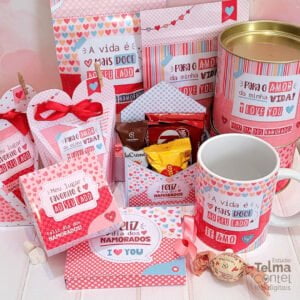 Pack Dia Dos Namorados 2024 - Kit Digital + Mimos Embalagens