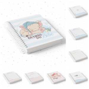 pack diario do bebe arquivo digital encadernacao