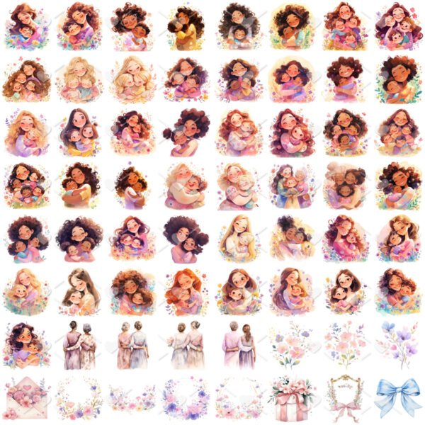Pack Digital Dia das Mães 2024 Mimos Em Aquarela P Imprimir