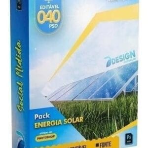 Pack Energia Solar, Artes Psd Editáveis, Social Mídia