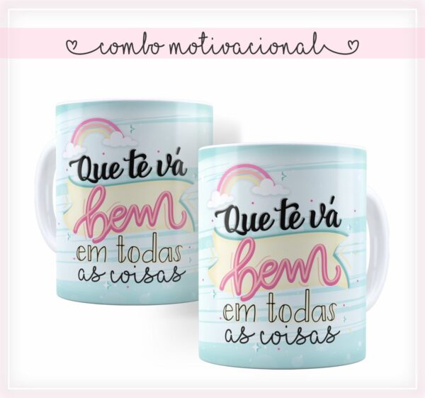 Pack Estampa Arte Caneca Motivacional - Arquivo Digital