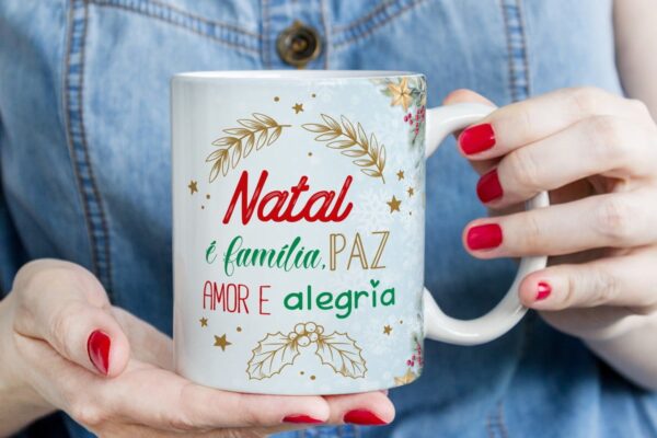Pack Estampa Arte Caneca Natal - Arquivo Digital - Imagem 2