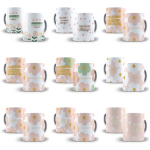 Pack Estampas Caneca e Xícara Dia das Mães 2024 Imagens PNG