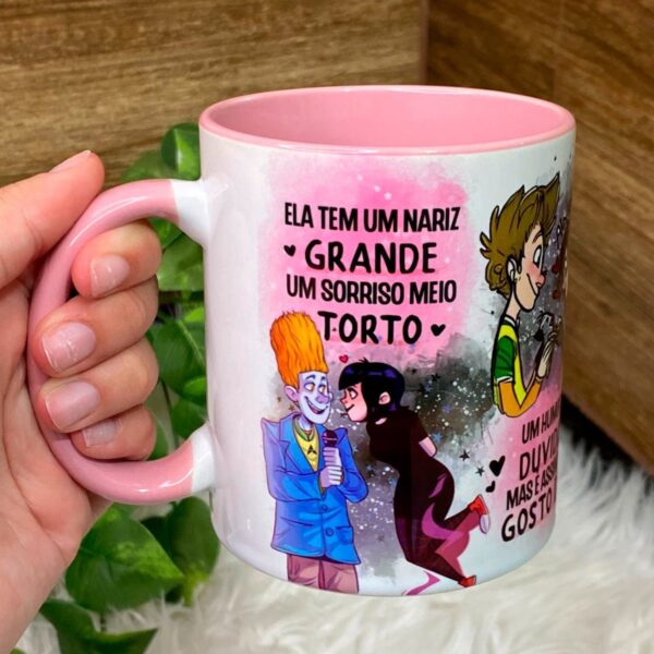 Pack Estampas Caneca Sorriso Torto Dia Dos Namorados Ele Ela