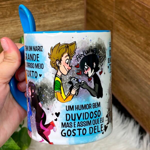 Pack Estampas Caneca Sorriso Torto Dia Dos Namorados Ele Ela