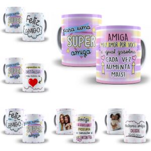 Pack Estampas Sublimação Amigas Amizade Editável Corel Draw