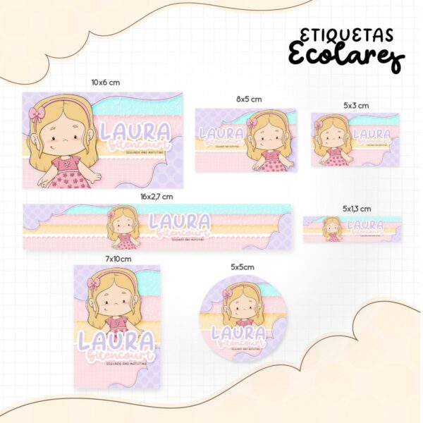 Pack Etiquetas Escolares Meninos (a) 2022- Arquivo Digital - Imagem 2