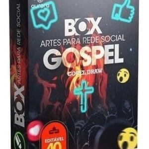Pack Gospel, 40 Artes Em Corel Draw, Editável, Para Igrejas