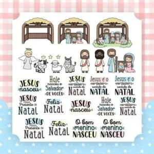 Pack Ilustrações Verdadeiro Natal +100 Arquivos Imagens Png