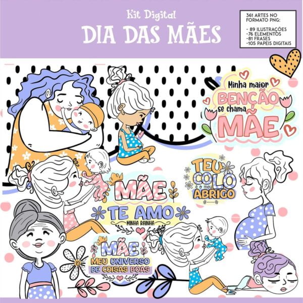 Pack Imagens Png Dia Das Maes Frases Elementos Personalizar 7