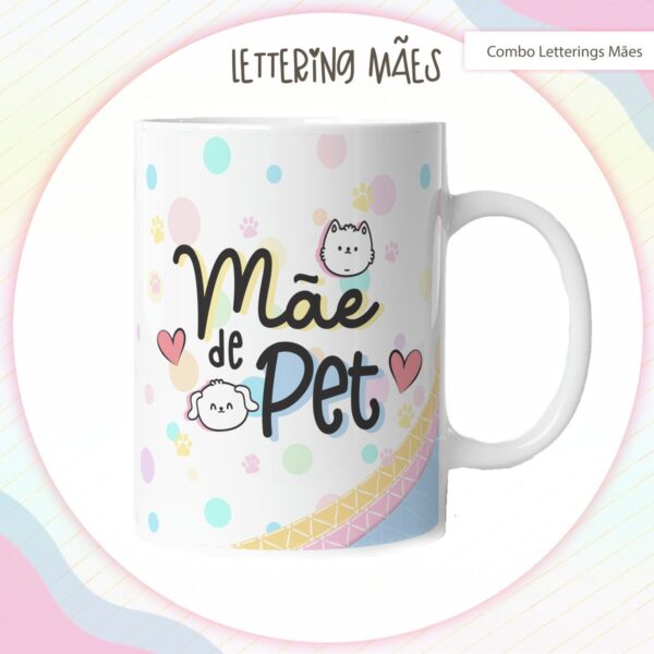 Pack Lettering Artes Canecas Dia das Mães - Arquivo Digital - Imagem 3