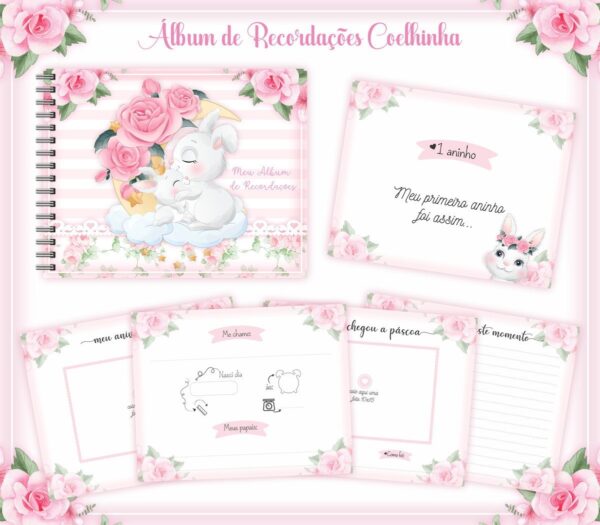 Pack Livros Recordações Bebê - Arquivo Digital