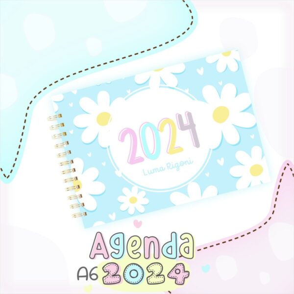 Pack Mini Agenda A6 2024 - Arquivo Digital