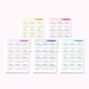 pack miolos basico colors pdf papelaria personalizada