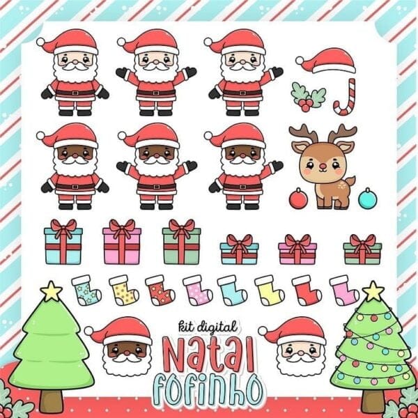 Pack Natal Fofinho +135 Arquivos Digitais P/ Personalizados
