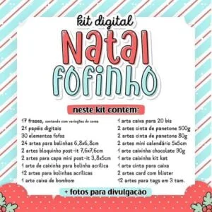 Pack Natal Fofinho +135 Arquivos Digitais P/ Personalizados