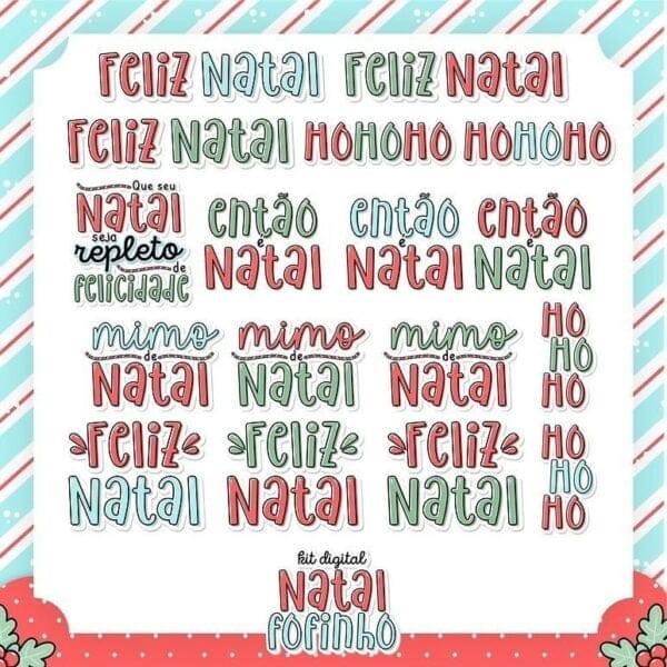 Pack Natal Fofinho +135 Arquivos Digitais P/ Personalizados