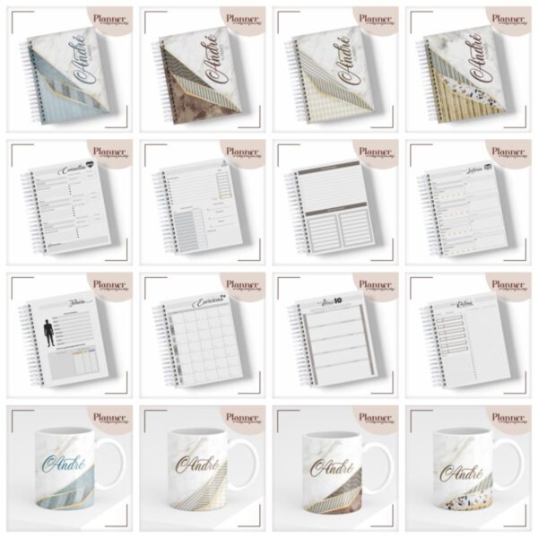 Pack Planners Masculinos - Arquivo Digital
