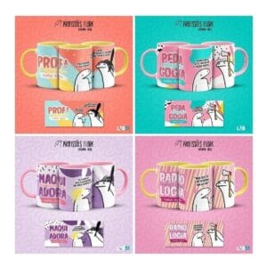 Pack Profissões Artes Caneca Flork Frases Engraçadas V2