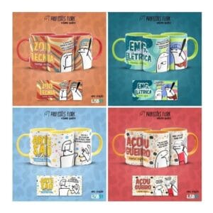 Pack Profissões Artes Caneca Flork Frases Engraçadas V4