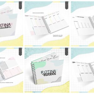 pack rotinas de estudos menina e menino arquivo digital escola