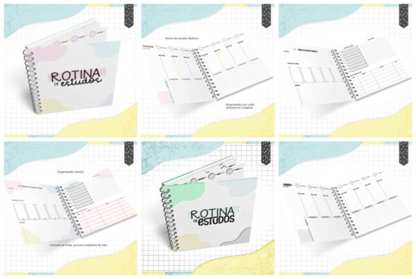 Pack Rotinas de Estudos Menina e Menino - Arquivo Digital