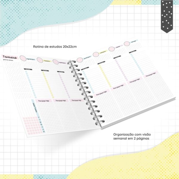 Pack Rotinas de Estudos Menina e Menino - Arquivo Digital - Imagem 4