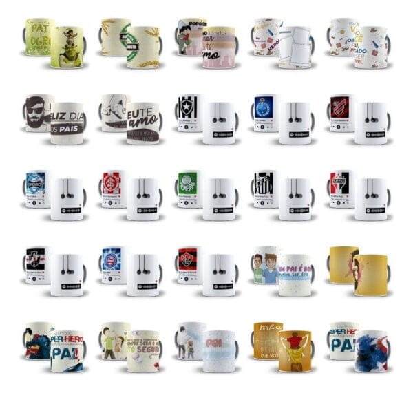 Pacote Arquivos Dia Dos Pais Artes Caneca Camisa Azulejo