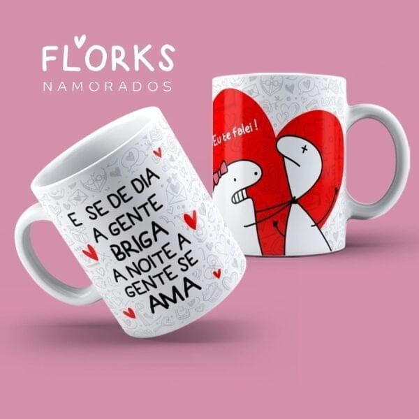 Pacote Artes Caneca Dia Dos Namorados Flork 18 Arquivos Png