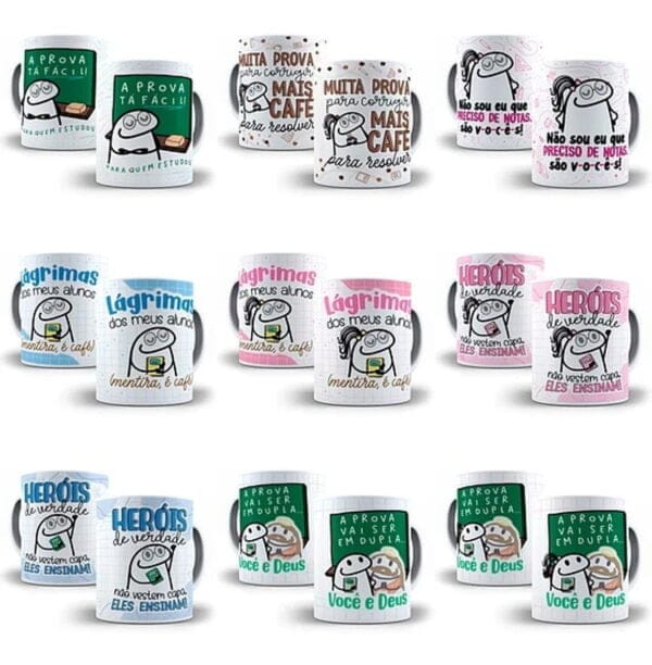 Pacote Artes Caneca Dia Dos Professores Flork 25 Arquivos