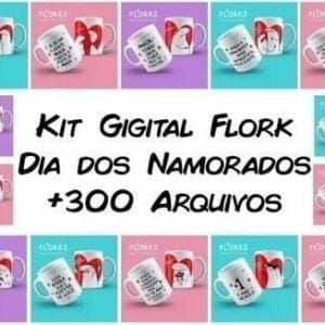 Pacote Artes Para Canecas Dia Dos Namorados Flork Bento