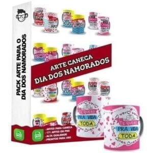 Pacote Artes Sublimação Dia Dos Namorados 5.0 Em Png