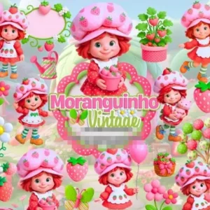 Pacote Digital Moranguinho Vintage – Arte em PNG