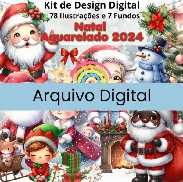 Papai Noel Em Png Kit Completo Para Projetos De Natalinos 2