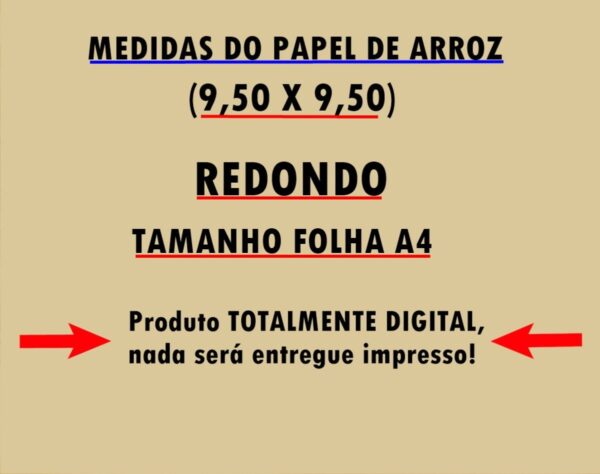 Papel De Arroz Bentô Flork Pais - Arquivo Digital - Imagem 2