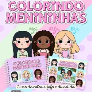 PDF Atividades de Colorir - Tema Meninas Divertidas