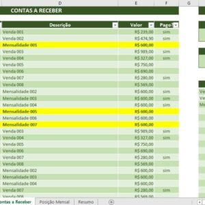 Planilha Contas A Pagar Contas A Receber Excel Completa Xls 3