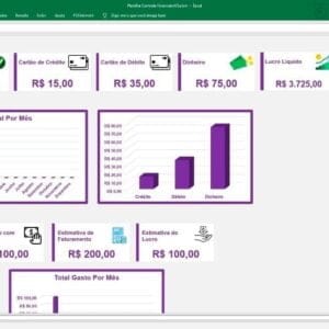 Planilha Controle Financeiro Cadastro De Clientes E Vendas
