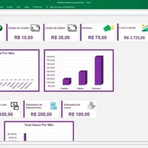 Planilha Controle Financeiro Cadastro De Clientes E Vendas
