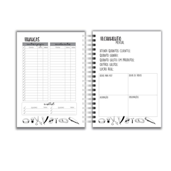 Planner Barbearia - Arquivo Digital - Imagem 4