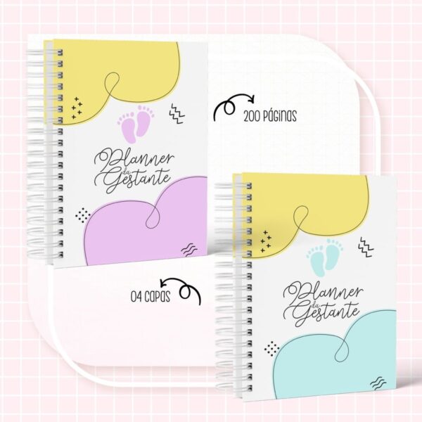 Planner da Gestante Colorido - Arquivo Digital