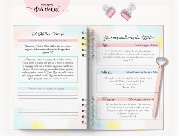 Planner Devocional "Deem graças ao Senhor" - Arquivo Digital