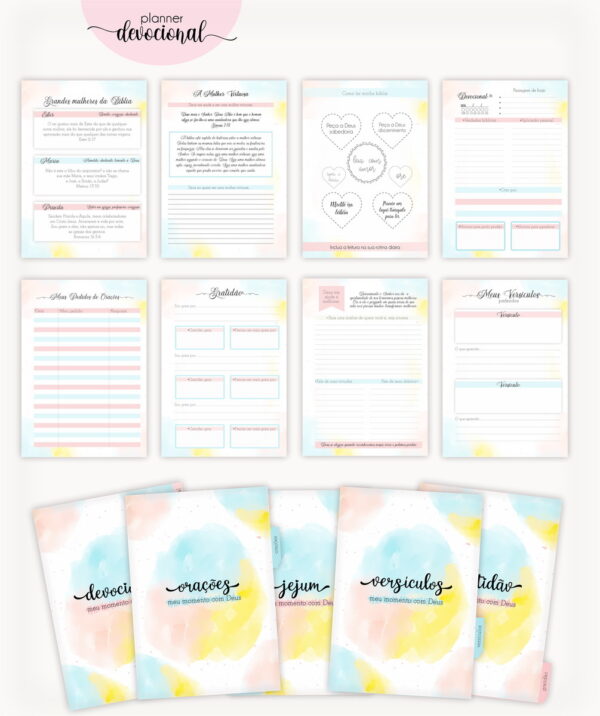 Planner Devocional "Deem graças ao Senhor" - Arquivo Digital