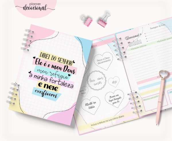 Planner Devocional "Ele é meu Deus" - Arquivo Digital