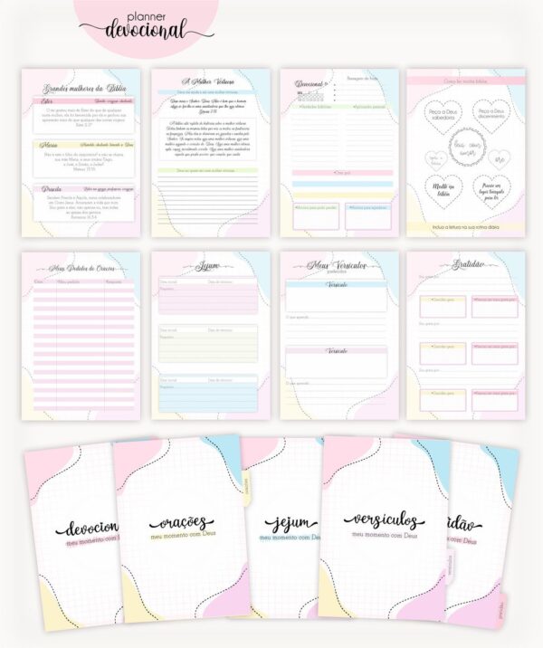 Planner Devocional "Ele é meu Deus" - Arquivo Digital - Imagem 3