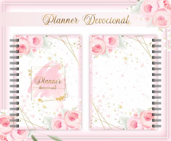 Planner Devocional Flor + Arte para Caneca - Arquivo Digital